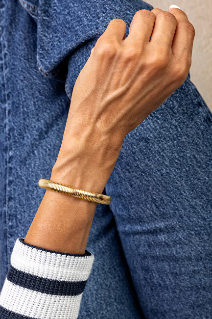 Marc Malone Elegantní pevný náramek Marlee Gold Bracelet MCB24013G