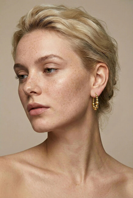Marc Malone Pozlacené náušnice Gwyneira Gold Earrings MCE260601G