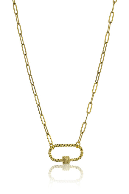 Marc Malone Originální pozlacený náhrdelník Hailey Gold Necklace MCN23016G