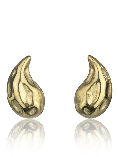 Marc Malone Stylové pozlacené náušnice Tear Drop MCE24030G