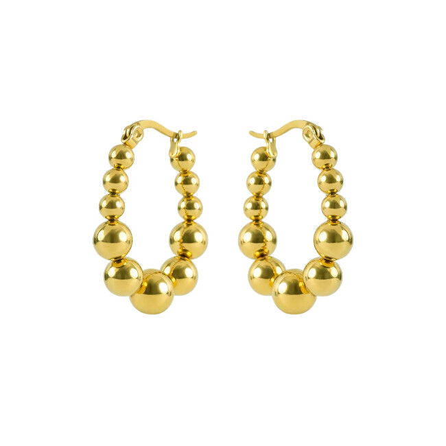 Marc Malone Pozlacené náušnice Gwyneira Gold Earrings MCE260601G