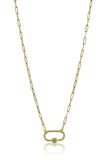 Marc Malone Originální pozlacený náhrdelník Hailey Gold Necklace MCN23016G