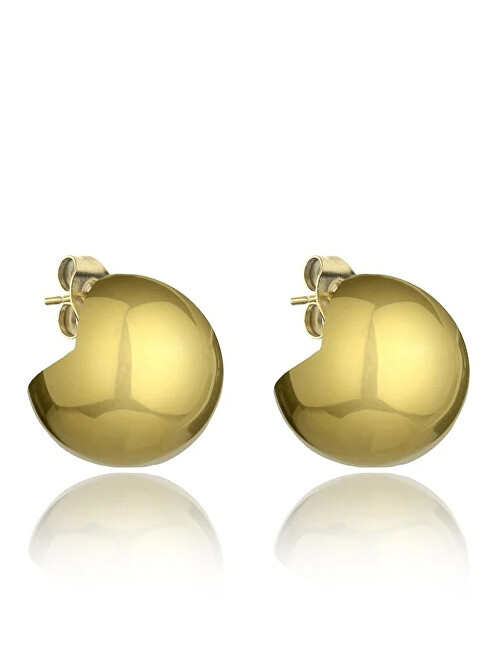 Marc Malone Pozlacené ocelové náušnice Carter Gold Earrings MCE24036G