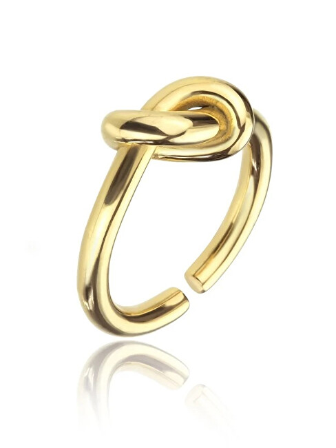 Marc Malone Pozlacený prsten s uzlem Rylee Gold Ring MCR23003G
