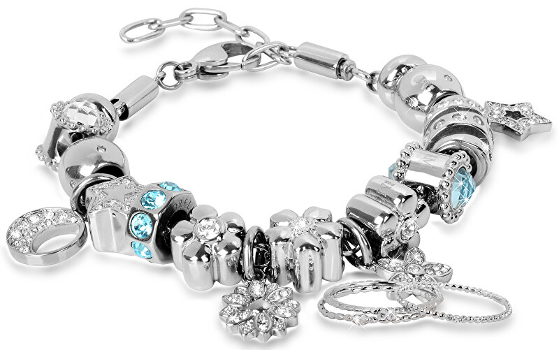 Morellato Přívěsek Drops Crystal Spiral SCZ201 čirá, stříbrná