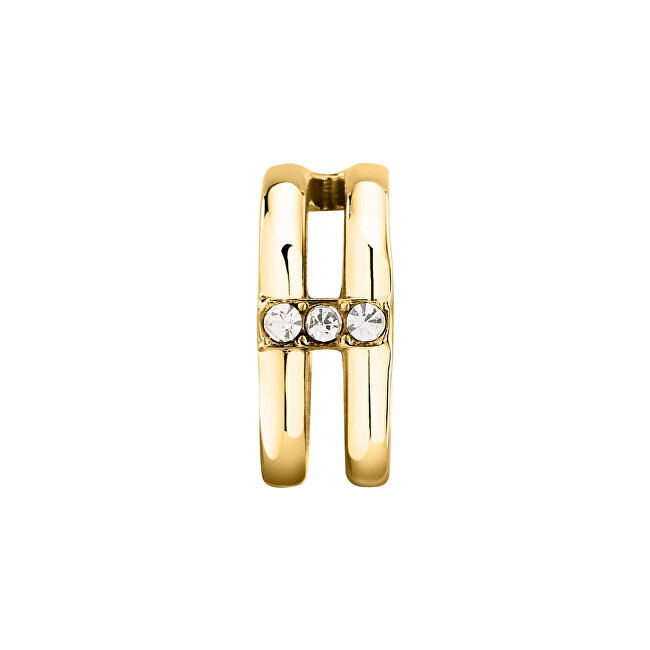 Morellato Dvojitá pozlacená single záušnice s krystaly Earcuff SAUP40