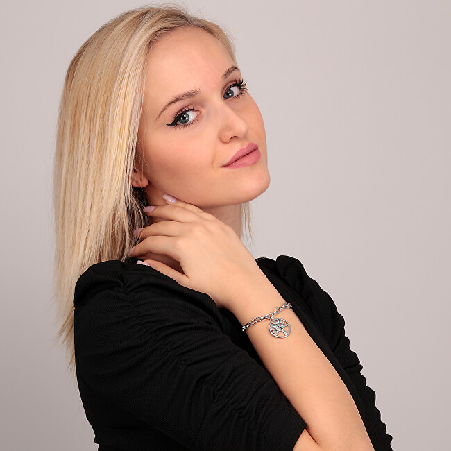 Morellato Krásný ocelový náramek s krystaly Strom života Vita SATD24