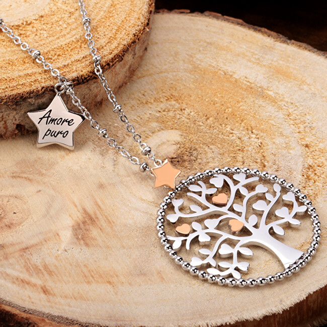 Morellato Ocelový náhrdelník Green Tree of Life Talismani SAQE11