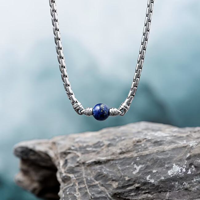 Morellato Ocelový náhrdelník s Lapis Lazuli Pietre S1745