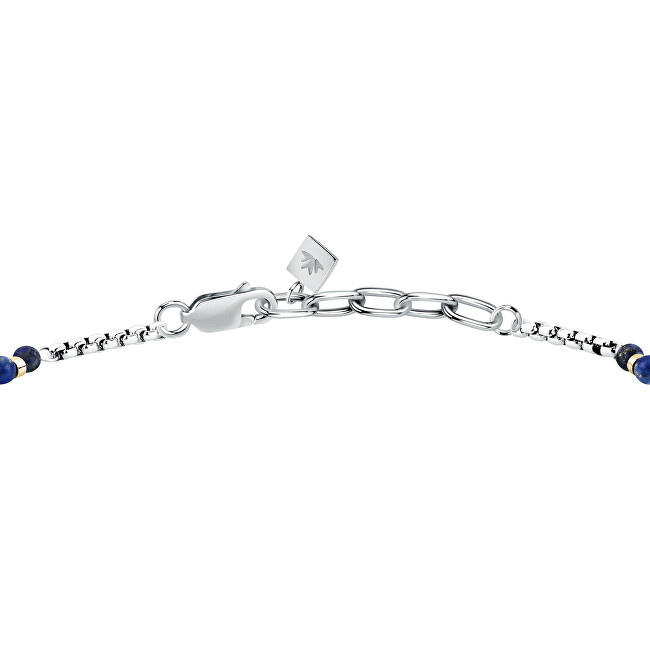 Morellato Pánský bicolor náramek s korálky lapis lazuli Terra S1755