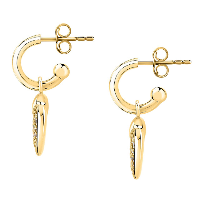 Morellato Romantické pozlacené náušnice 2v1 Srdíčka Istanti SAVZ15