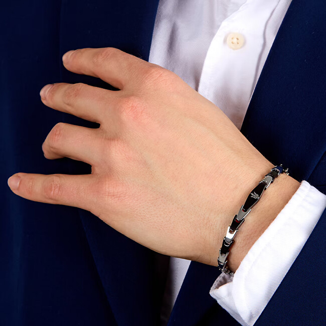 Maserati Fashion pánský náramek z oceli Iconic JM225AVD83