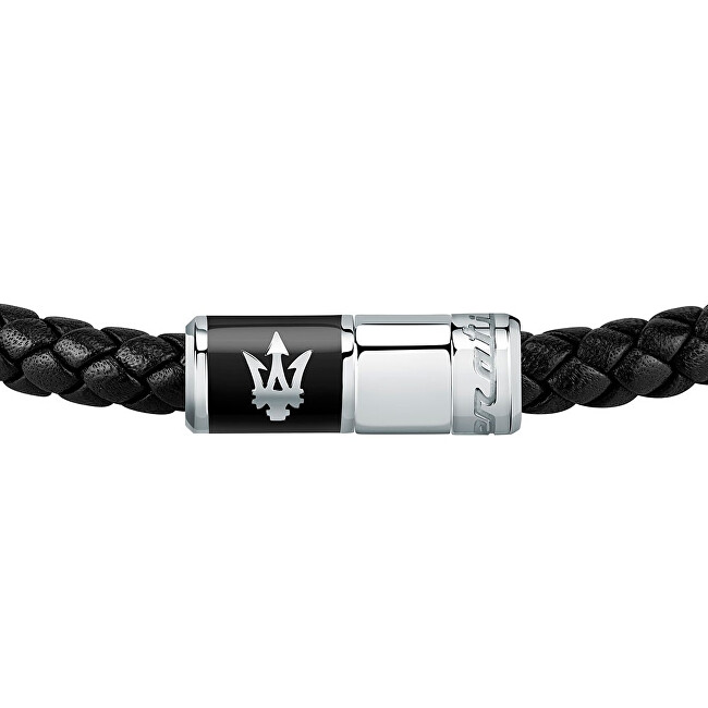 Maserati Luxusní kožený náramek Recycled Leather JM222AVE07