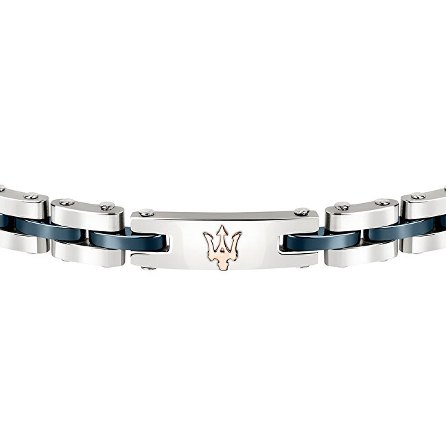 Maserati Luxusní ocelový náramek Ceramic JM220ASR08