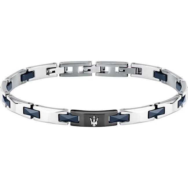 Maserati Stylový pánský náramek z oceli Ceramic JM424ATZ52