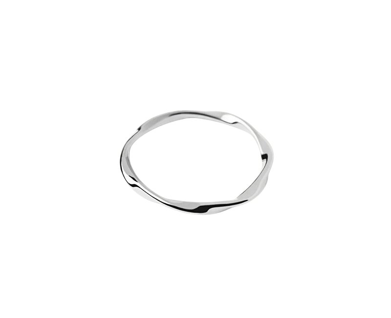 PDPAOLA Minimalistický stříbrný prsten SPIRAL Silver AN02-804
