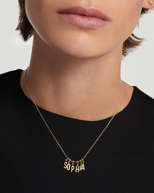 PDPAOLA Pozlacený přívěsek "S" Charms CH01-068-U