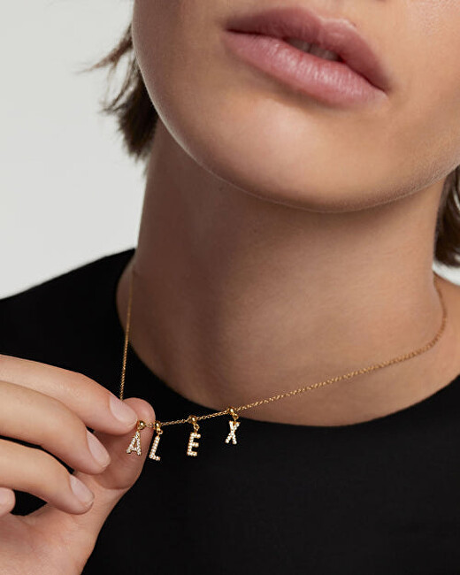 PDPAOLA Pozlacený přívěsek "T" Charms CH01-069-U