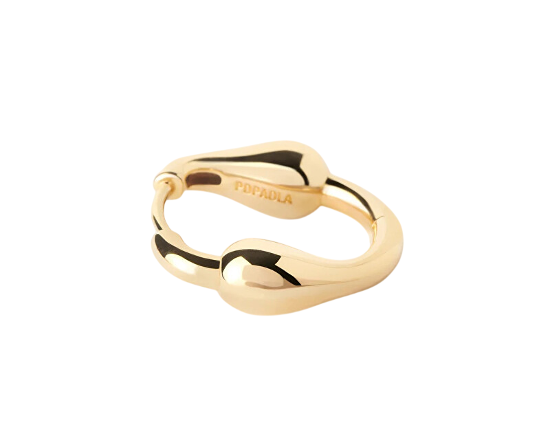 PDPAOLA Stylové pozlacené náušnice Cycle Hoops Essentials AR01-C83-U