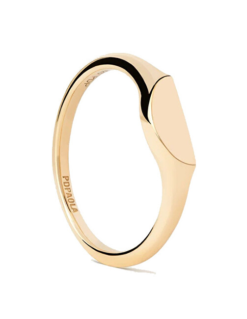 PDPAOLA Originální pozlacený prsten Half Circle Mini AN01-C48