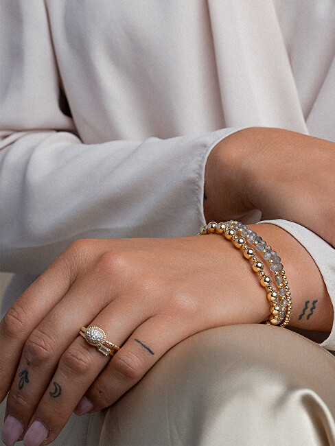 Sparkling Korálkový náramek s labradoritem SBG-GEM18-3MM-MIX