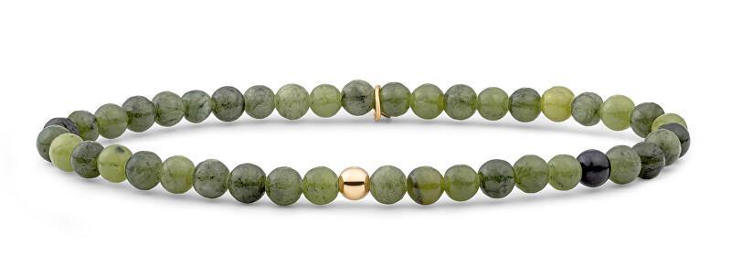 Sparkling Korálkový náramek se zeleným jadeitem SBG-GEM61-ADD-4MM