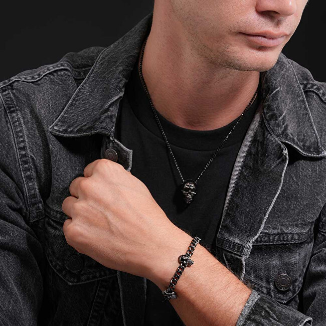 Police Fashion černý náramek pro muže Vertex PEAGB0000907