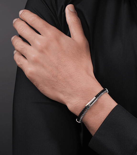 Police Fashion dvojitý náramek pro muže Dualcell PEAGB0082501