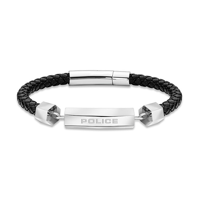 Police Stylový kožený náramek Hardware PEAGB2119634