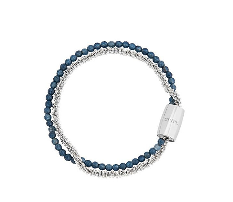 BREIL Dvojitý náramek s modrým achátem Magnetica System TJ3724