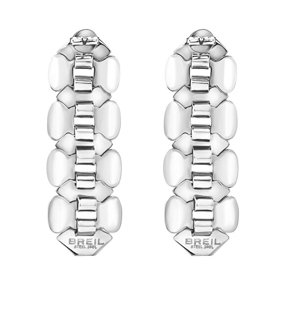 BREIL Extravagantní ocelové náušnice Hexagonia TJ3635