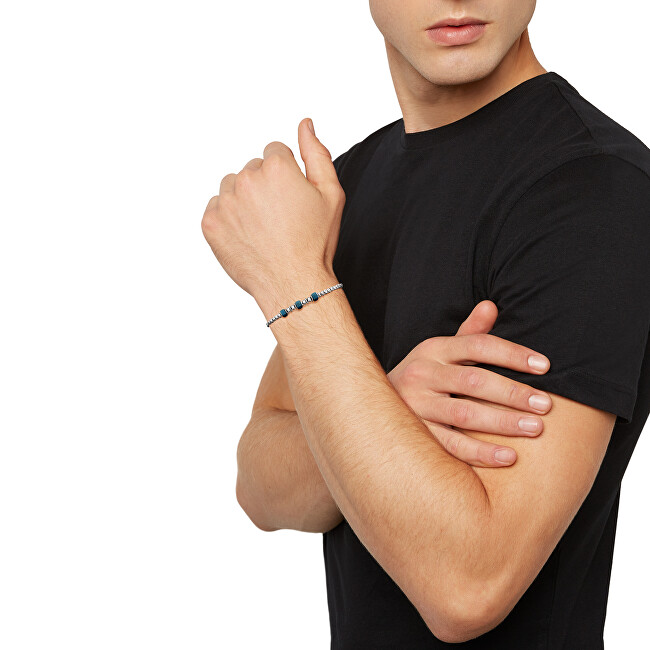 BREIL Kuličkový náramek z oceli a řecké keramiky Mixology TJ3543