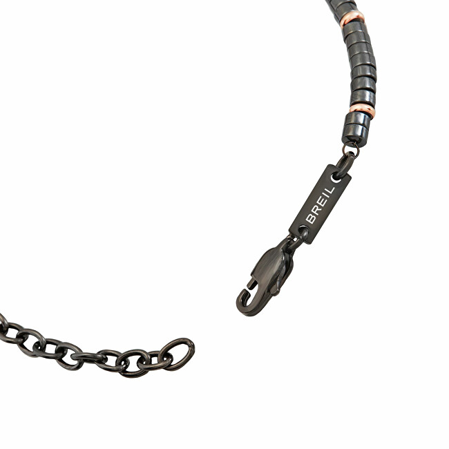 BREIL Pánský ocelový náramek s hematitem B Rocks TJ3640