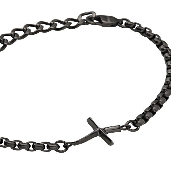 BREIL Řetízkový náramek s křížkem pro muže B.X TJ3641