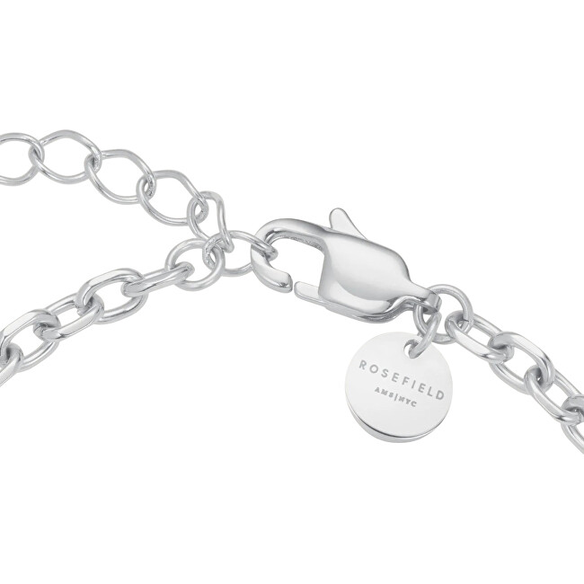Rosefield Dámský ocelový náramek s krystaly Chunky Heart JBCHS-J1322