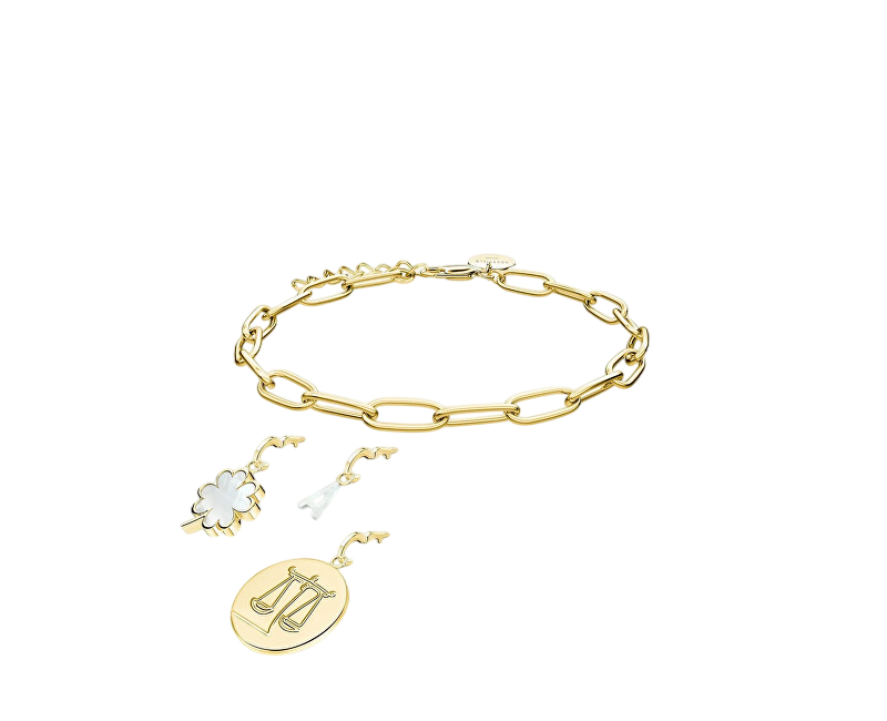 Rosefield Elegantní pozlacený náramek na přívěsky The Pendant JBRCG-J561