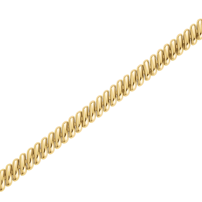 Rosefield Minimalistický pozlacený náramek San Marco JBSMG-J1194