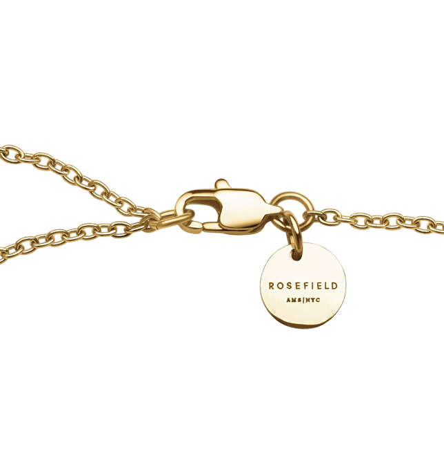 Rosefield Stylový pozlacený náhrdelník z oceli Emerald JNEDG-J714