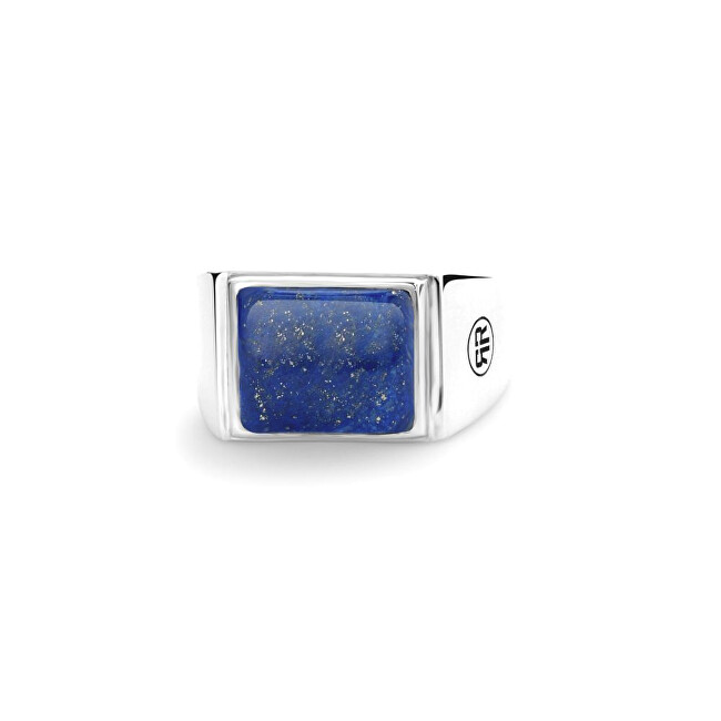 Rebel&Rose Nadčasový stříbrný prsten Square Lapis Lowneck RR-RG033-S