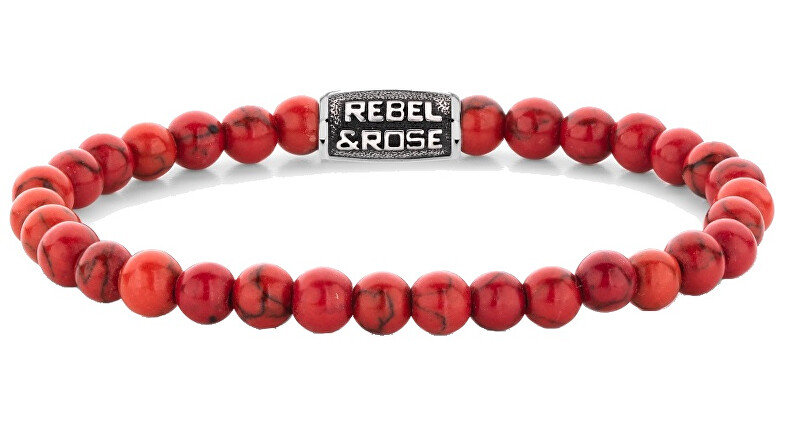 Rebel&Rose Korálkový náramek Red Delight Vintage RR-60118-V