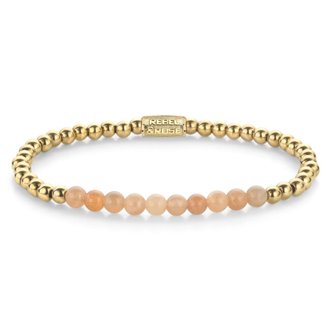 Rebel&Rose Pozlacený náramek Sunstone meets Yellow Gold RR-40139-G