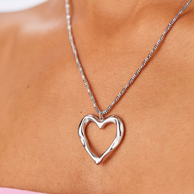 S'Agapõ Romantický náhrdelník se srdíčkem Emotion SMO01