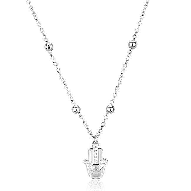 S'Agapõ Půvabný náhrdelník Hamsa - Ruka Fátimy Witch SWH07