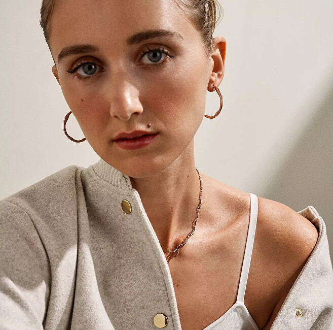 Skagen Elegantní pozlacené kruhy Moderne Stak SKJ1874791