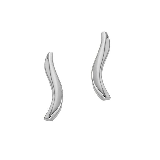Skagen Minimalistické ocelové náušnice Wave SKJ1791040