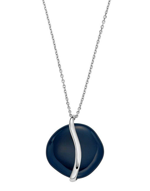 Skagen Originální náhrdelník z oceli se skleněným přívěskem Sea Glass SKJ1809040