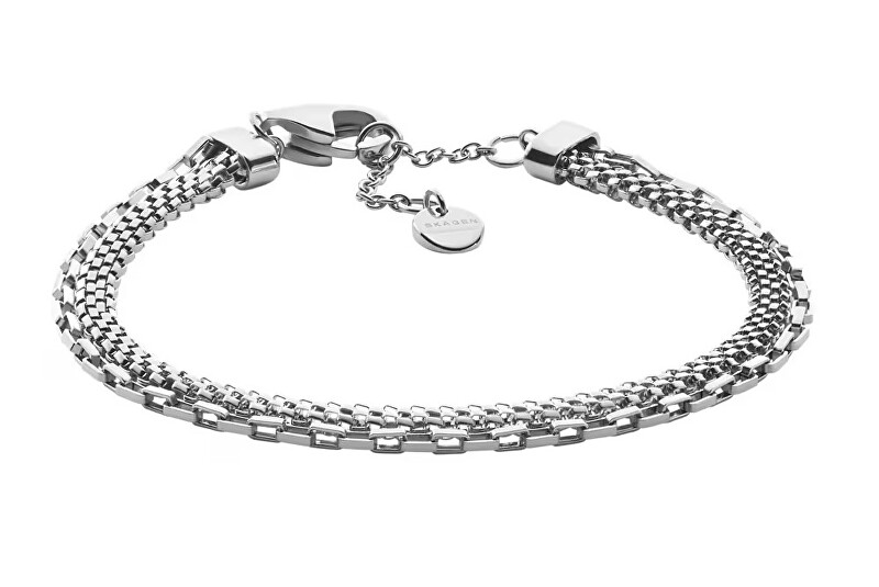 Skagen Dvojitý ocelový náramek pro muže Tov Mesh SKJM0235040