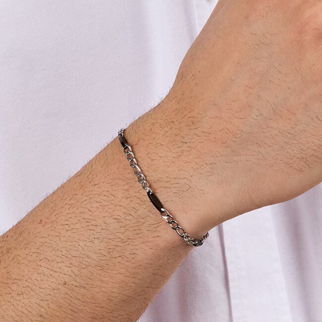 Trussardi Bicolor ocelový náramek pro muže T-Steel TJAXV40
