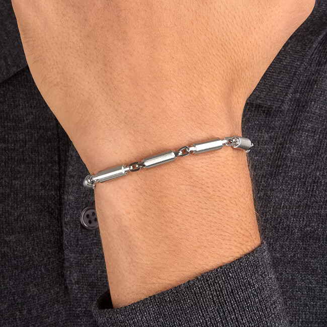 Trussardi Elegantní pánský náramek z oceli T-Steel TJAXV63 stříbrná