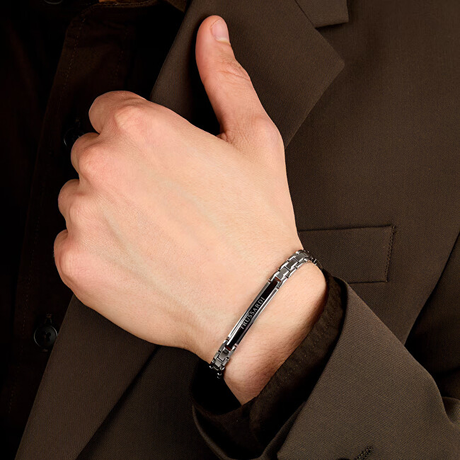 Trussardi Fashion ocelový náramek pro muže T-Steel TJAXV22